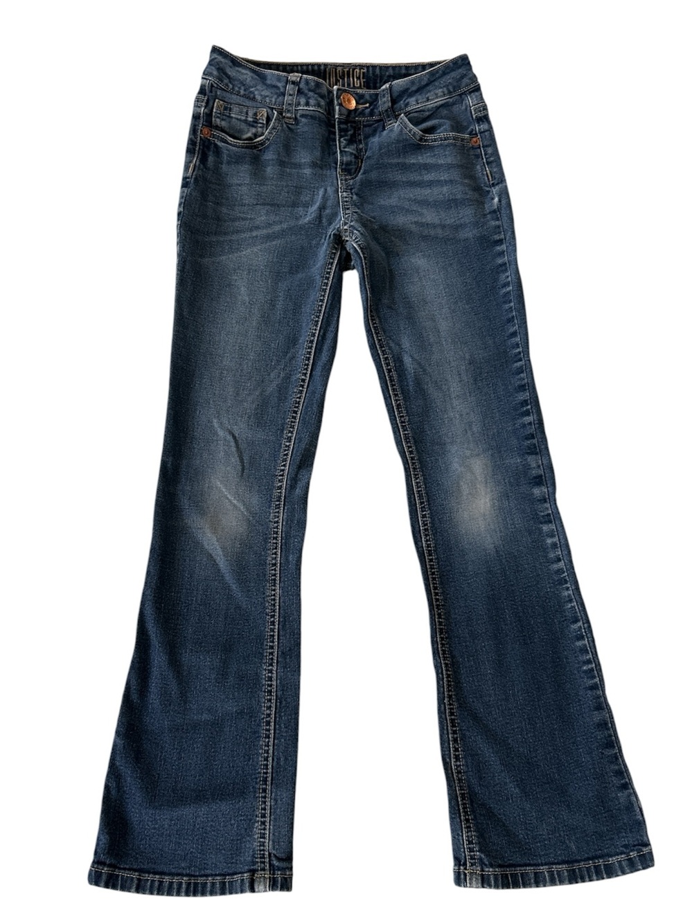 Justice Girls Dark Blue Bootcut Jeans